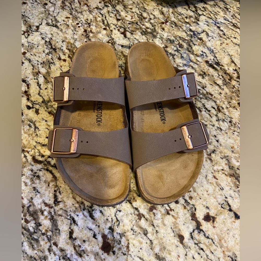 Brown Two Strap Birkenstock Sandals